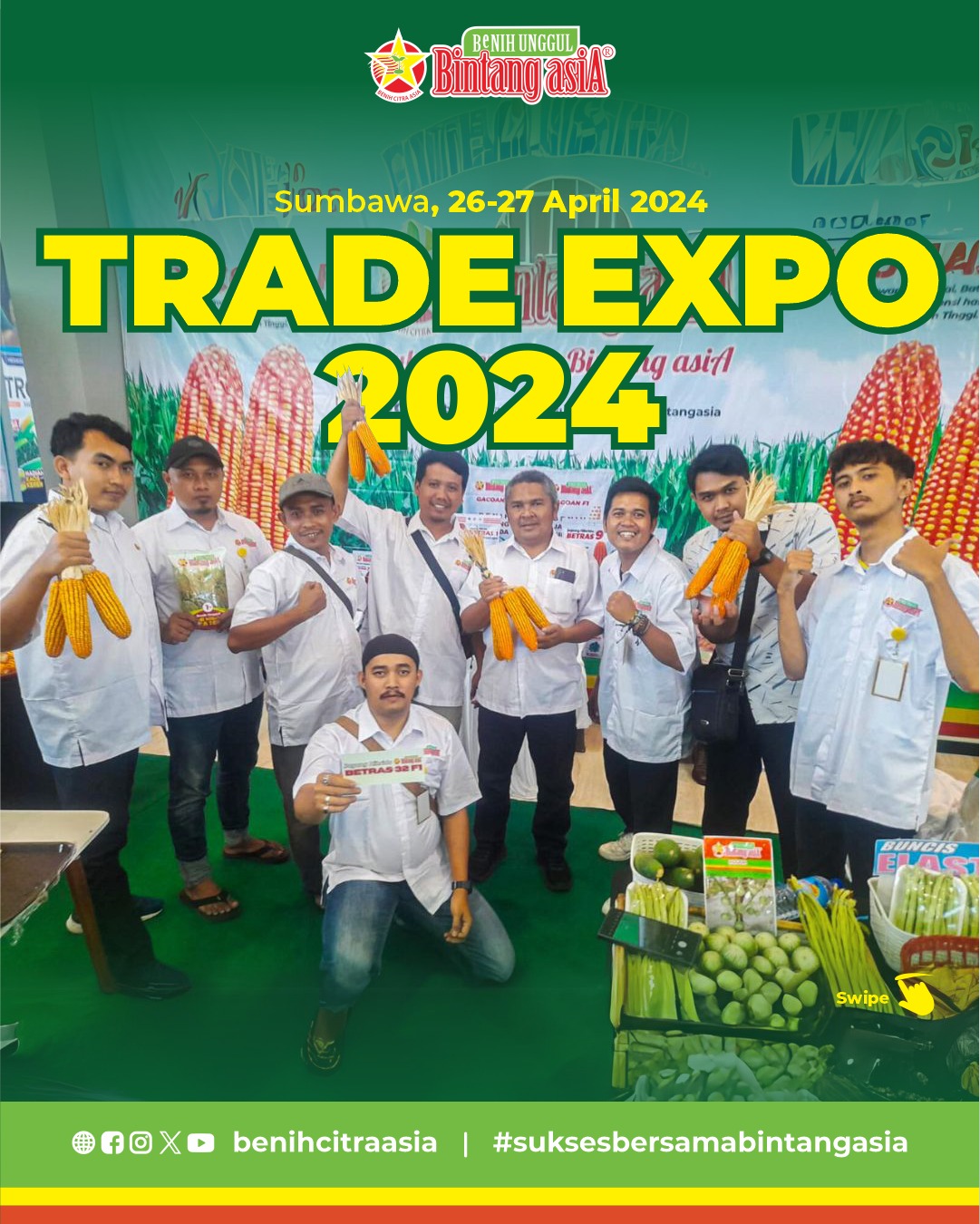 trade expo 2024, trade expo 2024 sumbawa, sumbawa, petani indonesia , bintang asia, benih citra asia